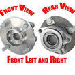 (2) BUJE DE COJINETE DE RUEDA 100 % probado con torsión para Versa 07-12 sin ABS FWD DELANTERO