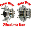 Rear (2) Wheel Bearing Hub Assembly Fits 09-10 Vibe 09-13 Matrix All Wheel Drive