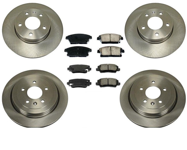 F & R Disc Brake Rotors Brake Pads For 13-17 Cadillac ATS JE5 / Non Brembo 6p