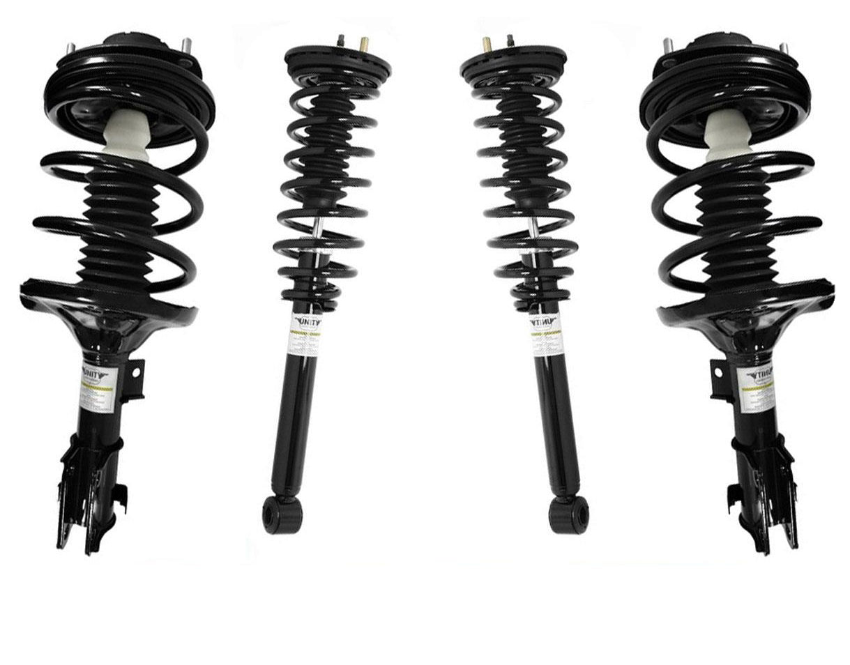 Se adapta a 01-05 Sebring 2 puertas Coupe conjunto de puntal de resorte helicoidal delantero y trasero 4 piezas