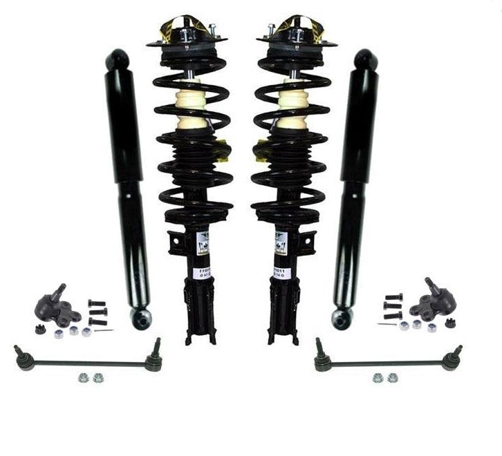 Equinox 05-06 Torrent 06 3.4L Complete Strut Spring Assembly + Shocks Ball J 8p