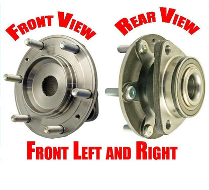 (2) 1 Pair 100% New Front WHEEL BEARING AND HUB for Kia Sedona Entourage 06-15