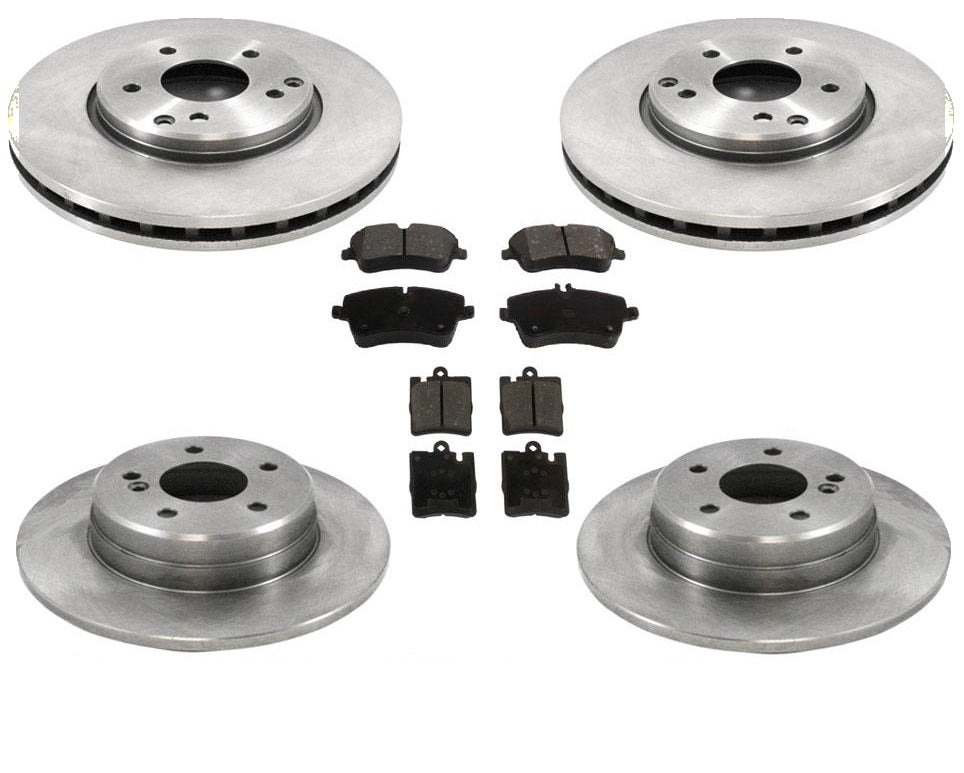 03-05 Mercedes C240 4 Matic AWD Front & Rear Brake Rotors & Metallic Pads