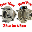 (2) Wheel Bearing Hub Assem Rear Fits 02-07 VUE 05-06 Equinox 4W ABS Brake 1PAIR