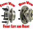 For 00-01 Ram Pick Up 1500 4x4 ONLY (2) 1 Pair Wheel Bearing 100% New Hub Assemb
