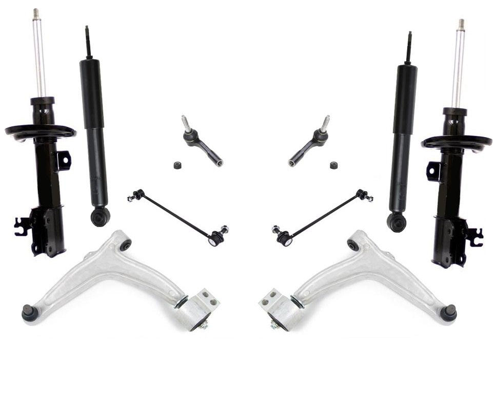 Frt Struts Rear Shocks Lower Control Arm Tie Rods Links For Saab 9-3 2004-2008