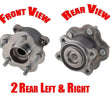 2) 100% New Rear Wheel Bearing Assembly fits 03-07 Murano Front Wheel Drive 1Pr
