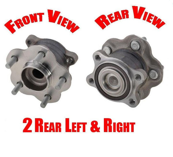 2) 100% New Rear Wheel Bearing Assembly fits 03-07 Murano Front Wheel Drive 1Pr