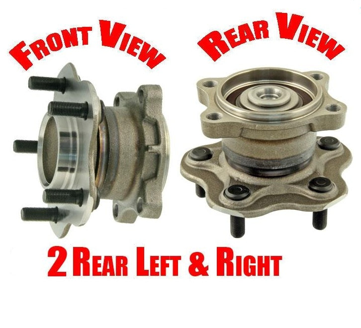 (2) 1 Pair 100% All New REAR WHEEL BEARING AND HUB for 04-2009 Nissan Quest Van
