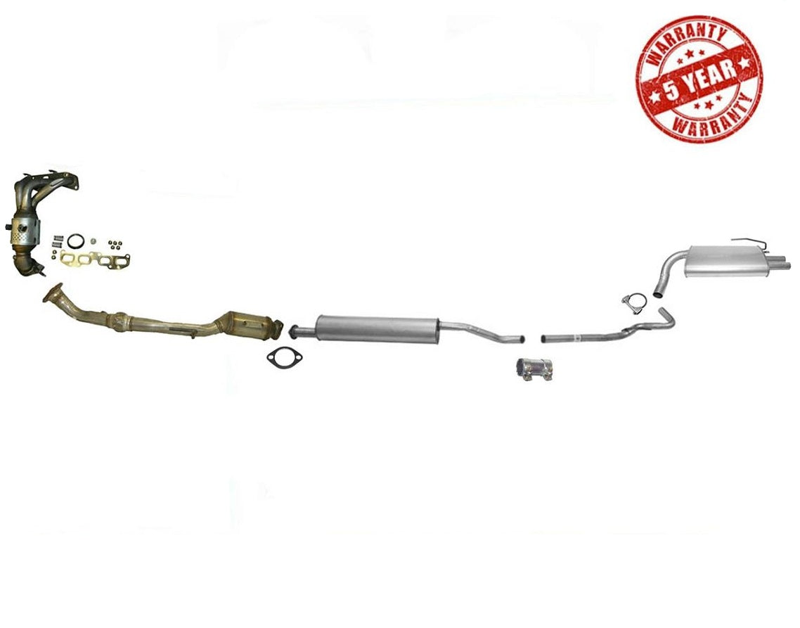 Full Exhaust System For Nissan Altima 02-04 2.5L Converters Resonator & Muffler