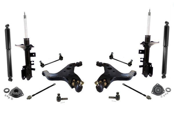 Pathfinder 96 to 11/98 Struts Mounts Shocks Tie Rods Low Control Arms Sway 14Pc