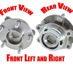 Front (2) 1 Pair Hub Bearings for FX35 EX35 G37M37 X All Wheel Drive Models Only