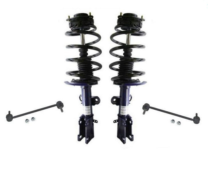 Para 08-2016 Town &amp; Country Van Strut resortes helicoidales de montaje delanteros, kit de 4 piezas