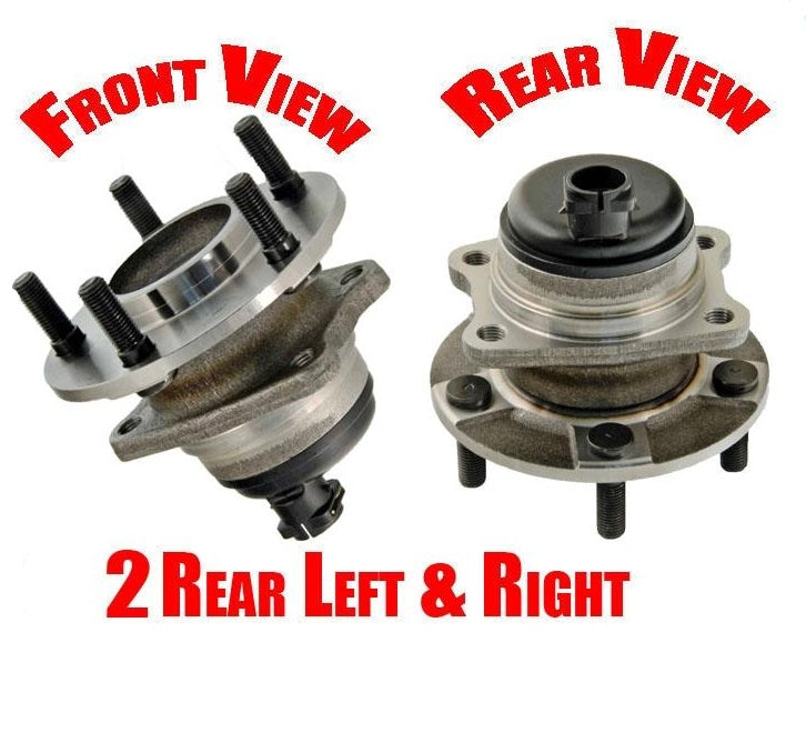 01-07 Town & Country Bearing and Hub (2) 100% New Rear With 4 Wheel ABS Brakes