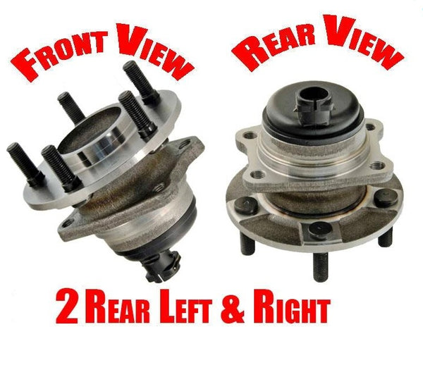 01-07 Town & Country Bearing and Hub (2) 100% New Rear With 4 Wheel ABS Brakes