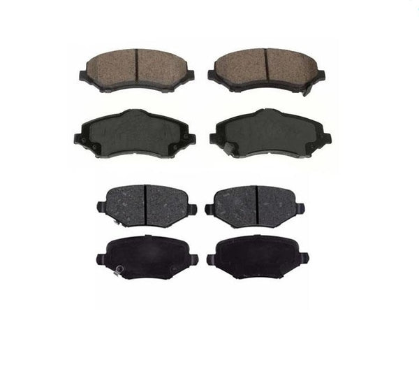 Fits For 14-16 Town & Country Front & Rear Ceramic Brake Pads Using 302MM Rotors