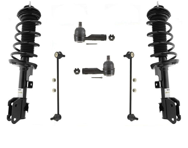 Complete Struts & Spring Assembly Outer Tie Rods & Links For 11-15 Honda Odyssey