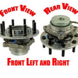 (2) Conjunto de cubo de rodamiento de rueda 100% nuevo Ft 03-16 Express Van 3500 HEAVY DUTY 1Pr