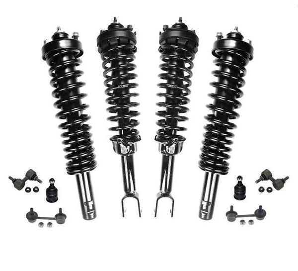 99-00 Civic SI Frt &amp; Rr Estabilizador de barra estabilizadora trasera con resortes helicoidales completos 10P