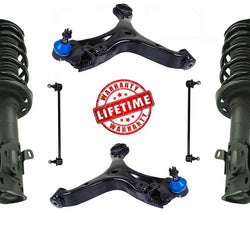 Brazos de control de puntales delanteros con BJ y enlaces para Honda Civic 2012-2015 sedán de 4 puertas