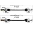 100% All New (2) Rr CV DRIVE AXLE SHAFT REAR L & R For 07-09 HYUNDAI SANTA FE