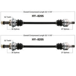 100% All New (2) Rr CV DRIVE AXLE SHAFT REAR L & R For 07-09 HYUNDAI SANTA FE