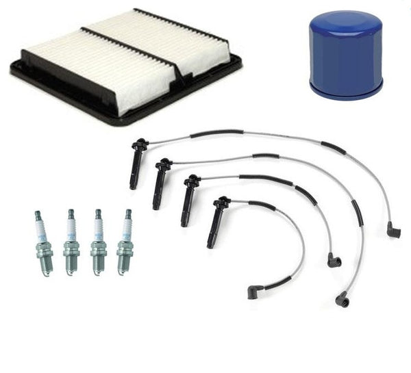 For 05-10 Outback 2.5L Non Turbo Spark Plugs Ignition Wires Air & Oil Filter 7pc