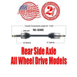 New Rear Axle for Nissan Juke 2011-2017 All Wheel Drive Models ONLY
