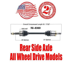 Nuevo eje trasero para Nissan Juke 2011-2017 solo modelos con tracción en todas las ruedas.