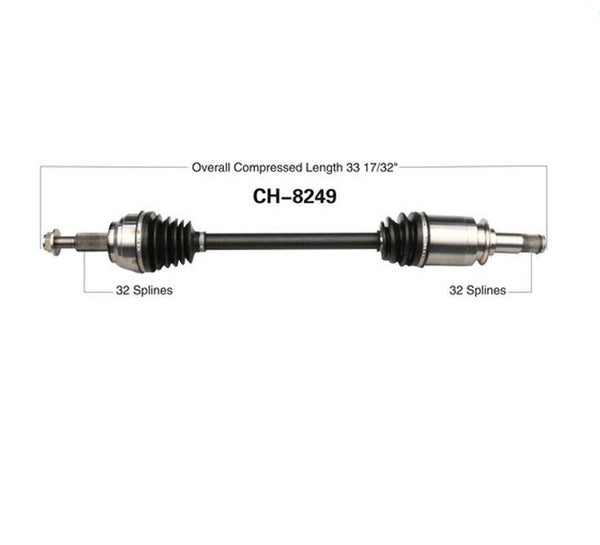 1) 100% New CV Drive Axle Shaft For REAR 11-15 Durango REAR WHEEL DRIVE ONLY Rr