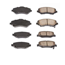 Set of Front and Rear Ceramic Brake Pads for Jeep Wrangler 2007-2016