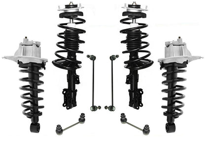 Front & Rear Complete Strut Assembly & Sway Bar Links Fits Volvo V70 XC XC70