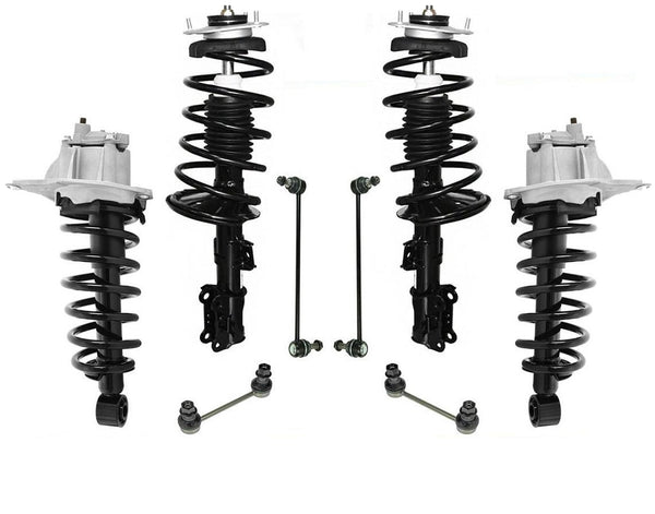 Front & Rear Complete Strut Assembly & Sway Bar Links Fits Volvo V70 XC XC70