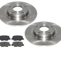 For 2016 Mazda 6 2.5L REAR Brake Disc Rotors & Ceramic Brake Pads