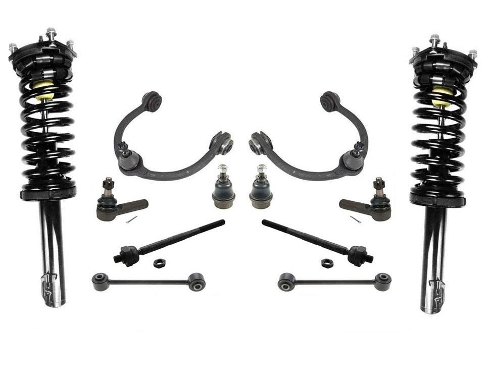 Fits 05-10 Jeep Grand Cherokee Front Struts Upper Control Arms Tie Rods Links BJ