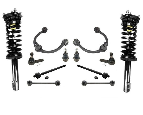 Se adapta a Jeep Grand Cherokee 05-10, puntales delanteros, brazos de control superiores, varillas de amarre, enlaces BJ