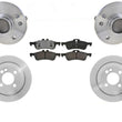 REAR Brake Rotors Pads Axle Bearing and Hub Assembly for 02-06 Mini Cooper 5Pc