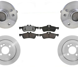 REAR Brake Rotors Pads Axle Bearing and Hub Assembly for 02-06 Mini Cooper 5Pc