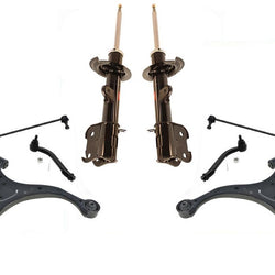 For 2011- 2013 Kia Sorento Front Bare Strut Lower Control Arms Tie Rods 8Pcs