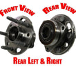 Rear Left & Right Wheel Hub Bearing Assembly Fits 2011-2015 Buick Regal