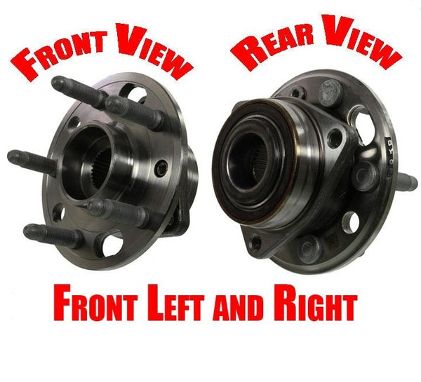 Front Left & Right Wheel Hub Bearing Assembly Fits 11-17 Regal 10-17 Equinox