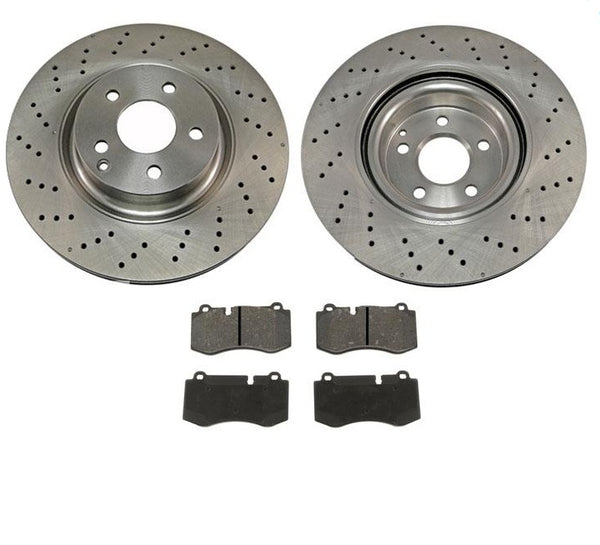 Disc Brake Rotor-Prem E Coated Front Auto Mac 530067 With CD1223 Ceramic Pads