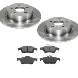 REAR Disc Brake Rotors Ceramic Pads 3Pc For 13-17 C-Max 13-16 Escape 3Pc REAR