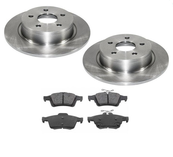 REAR Disc Brake Rotors Ceramic Pads 3Pc For 13-17 C-Max 13-16 Escape 3Pc REAR