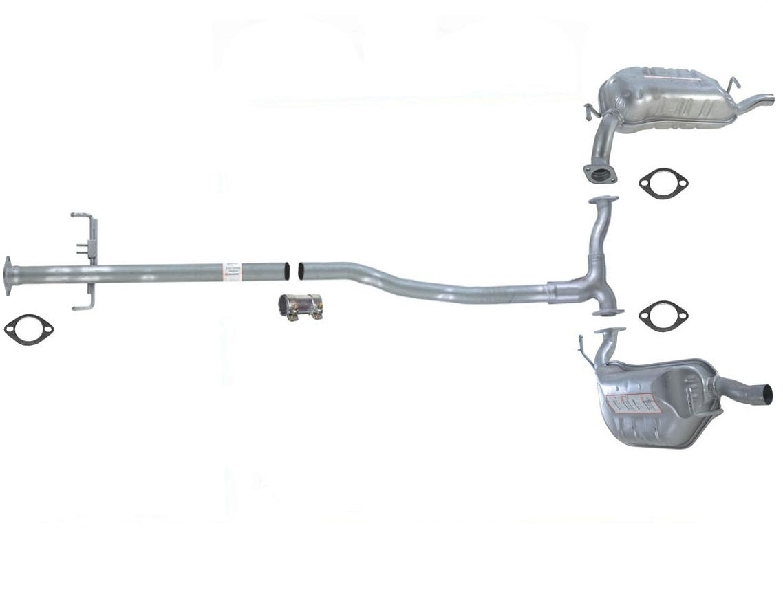 Nuevo sistema de escape para Mazda 6 2006-2007 2.3L Turbo con resornador medio y silenciadores