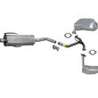 New Exhaust System For 2006-2008 Mazda 6 2.3L Middle Resornator & Mufflers
