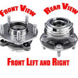 Fits For 09-16 Nissan GT-R (2) 100% New Tested Front Wheel Bearing Hub Assembly