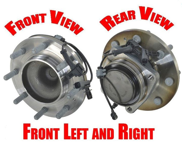 For 11-15 Silverado 3500HD Rear Wheel Drive Dual Rear Wheels (2) Frt Hub Bearing
