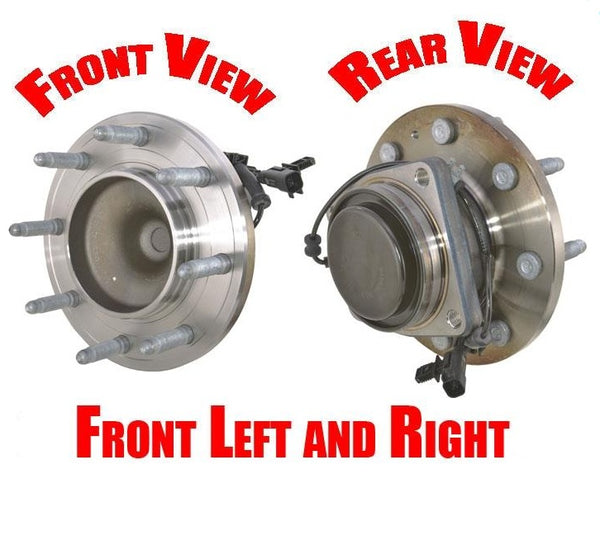 For 11-16 Silverado 2500HD Rear Wheel Drive Single Rear Wheels (2) Hub Bearing