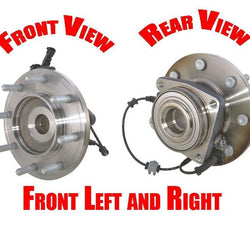 For 11-15 Silverado 3500HD Four Wheel Drive Dual Rear Wheels (2) Frt Hub Bearing